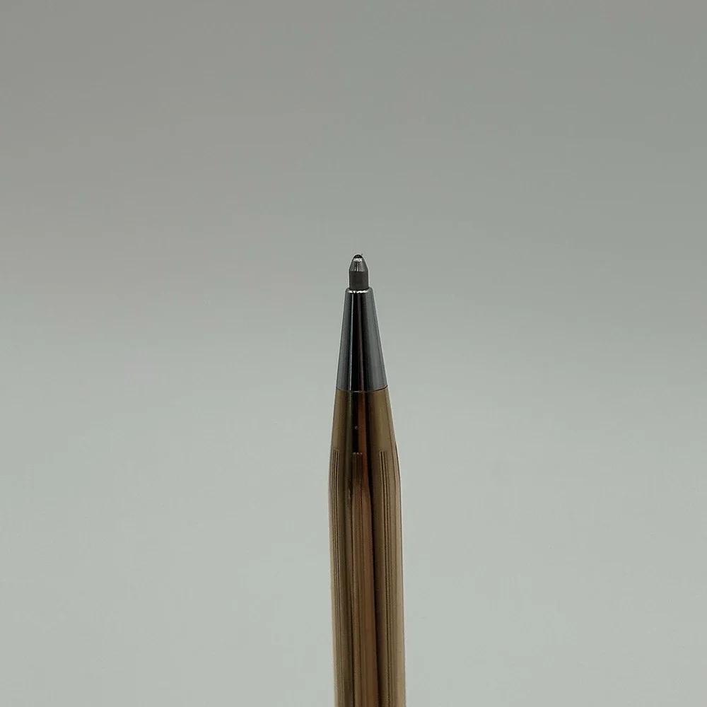 Vintage Cross 14K Gold Filled & Silver Ballpoint Pens IBM Clip USA Working